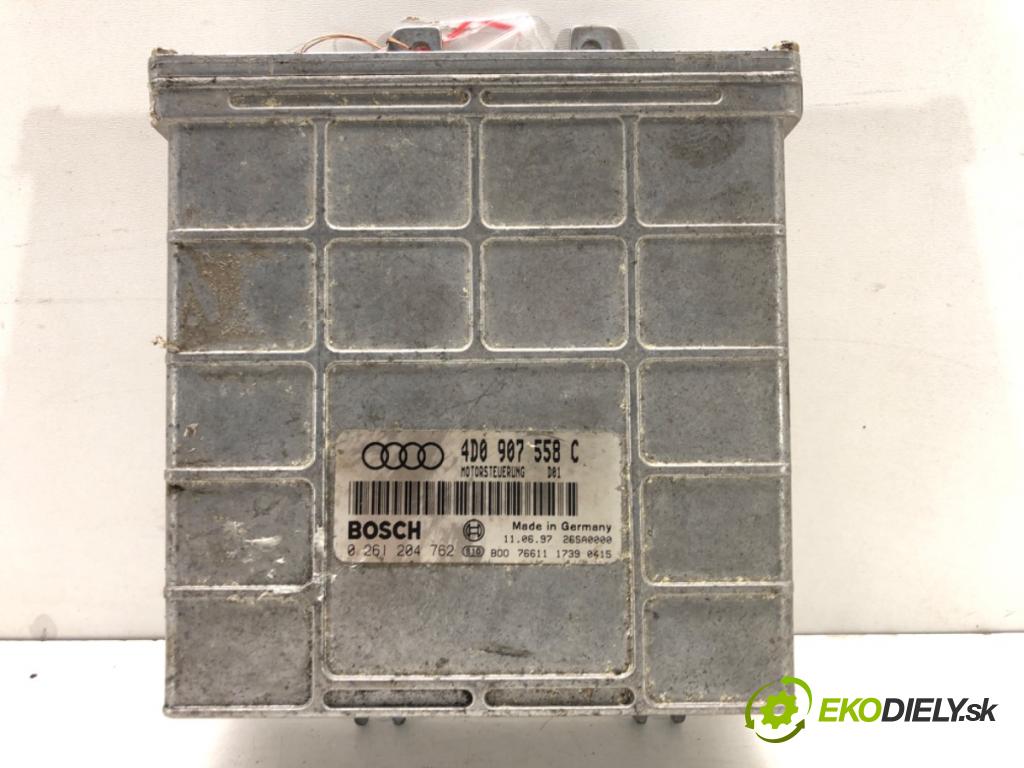 AUDI A8 D2 sedan 1998 169 kW 3.7 quattro 3697 riadiaca jednotka Motor 4D0907558C 0261204762 (Riadiaca jednotka)