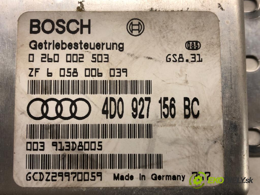 AUDI A8 D2 (4D2, 4D8) 1994 - 2005    3.7 quattro 169 kW [230 KM] benzyna 1995 - 1998  Riadiaca jednotka prevodovky 4D0927156BC (Riadiace jednotky prevodovky)