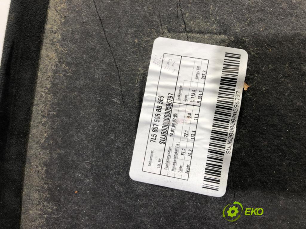 PORSCHE CAYENNE (9PA) 2002 - 2010    S 4.8 283 kW [385 KM] benzyna 2007 - 2010  Stropný tapacír 7L5867506 (Stropné tapacíre)