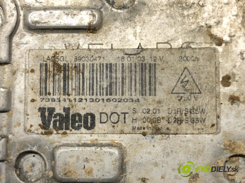 RENAULT LAGUNA II (BG0/1_) 2001 - 2007    1.9 dCi (BG08, BG0G) 88 kW [120 KM] olej napędowy   Menič XENON 89030471 (Riadiace jednotky xenónu)