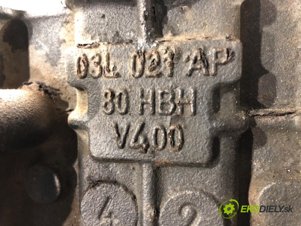 VW TRANSPORTER V Autobus (7HB, 7HJ, 7EB, 7EJ) 2003 - 2015    2.0 TDI 62 kW [84 KM] olej napędowy 2009 - 2015  blok Motor 03L021AP (Blok motora)