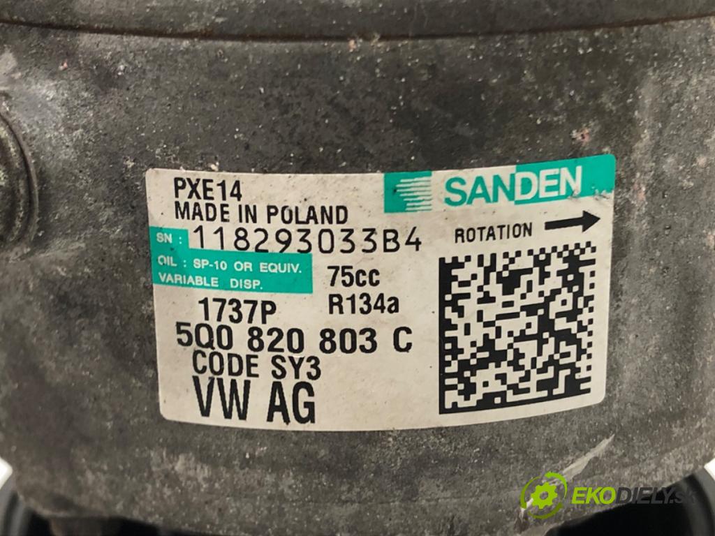 SKODA OCTAVIA III (5E3, NL3, NR3) 2012 - 2022    1.8 TSI 132 kW [180 KM] benzyna 2012 - 2022  Kompresor klimatizácie 5Q0820803C (Kompresory klimatizácie)