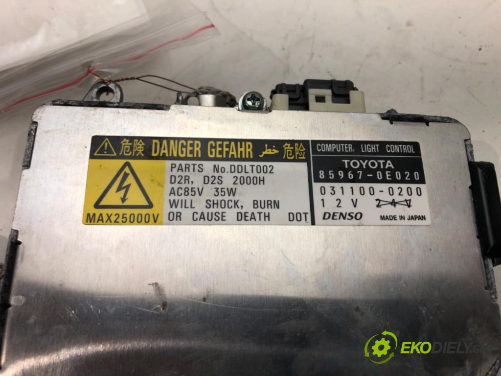 LEXUS RX (_U3_) 2003 - 2008    350 (GSU30_) 203 kW [276 KM] benzyna 2006 - 2008  Menič XENON 85967-0E020 (Riadiace jednotky xenónu)