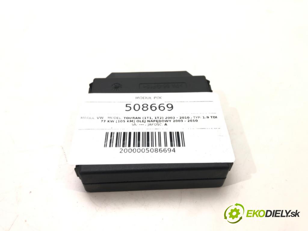 VW TOURAN (1T1, 1T2) 2003 - 2010    1.9 TDI 77 kW [105 KM] olej napędowy 2003 - 2010  Modul PDC 1K0919283A (Ostatné)