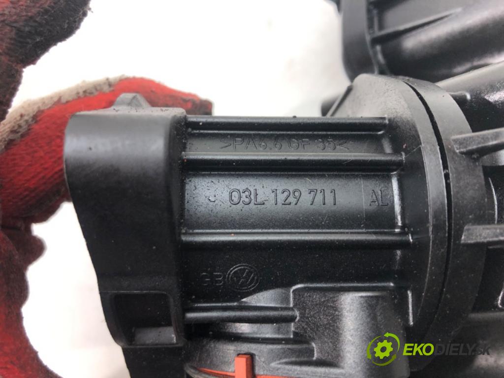 SKODA SUPERB II Kombi (3T5) 2009 - 2015    1.6 TDI 77 kW [105 KM] olej napędowy 2010 - 2015  Potrubie sacie, sanie 03L129711AL (Sacie potrubia)