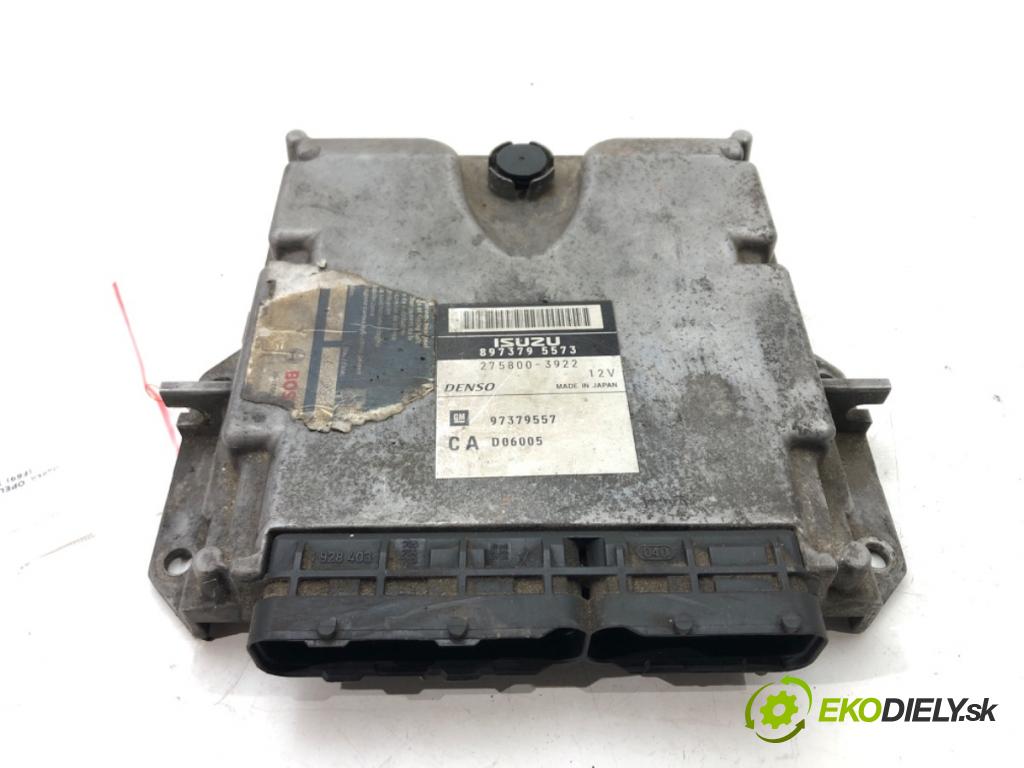 OPEL VECTRA C (Z02) 2002 - 2009    3.0 CDTi (F69) 135 kW [184 KM] olej napędowy 2005   riadiaca jednotka Motor 8973795573 (Riadiace jednotky)