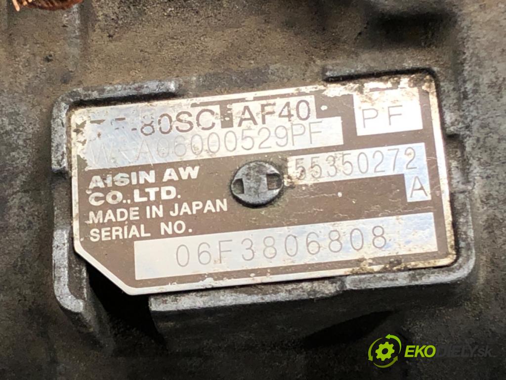 OPEL VECTRA C (Z02) 2002 - 2009    3.0 CDTi (F69) 135 kW [184 KM] olej napędowy 2005   Prevodovka 55350272 (Prevodovky)