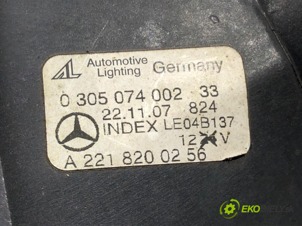 MERCEDES-BENZ KLASA S (W221) 2005 - 2013    S 320 CDI 155 kW [211 KM] olej napędowy 2005 - 201  hmlové svetlo, hmlovka pravý přední část A2218200256