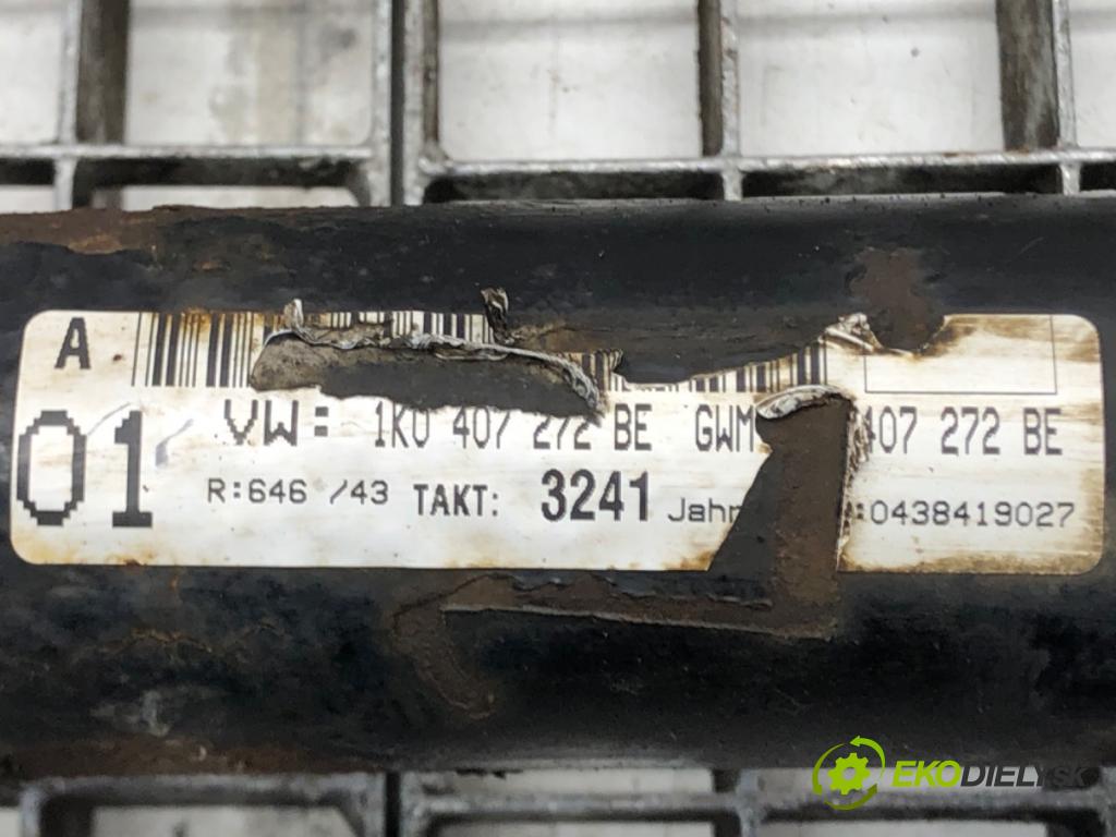 VW GOLF V (1K1) 2003 - 2010    1.4 FSI 66 kW [90 KM] benzyna 2003 - 2006  Poloos pravy predný 1K0407272BE
