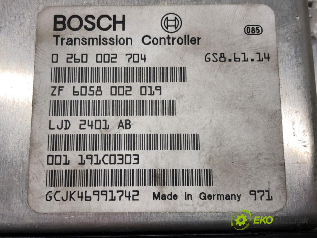 JAGUAR XJ (X308) 1996 - 2003    4.0 209 kW [284 KM] benzyna 1997 - 2003  Riadiaca jednotka prevodovky 0260002704 (Riadiace jednotky prevodovky)