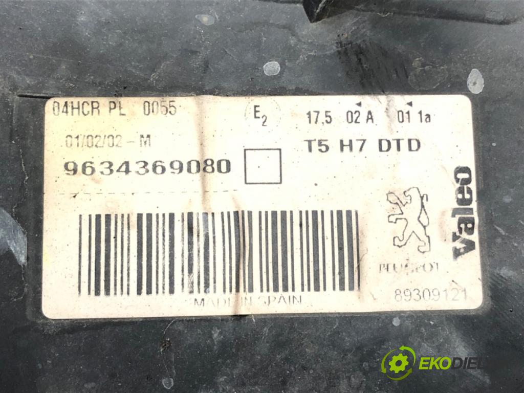 PEUGEOT 307 (3A/C) 2000 - 2012    1.4 HDi 50 kW [68 KM] olej napędowy 2001 - 2005  Svetlomet pravy predný 9634369080