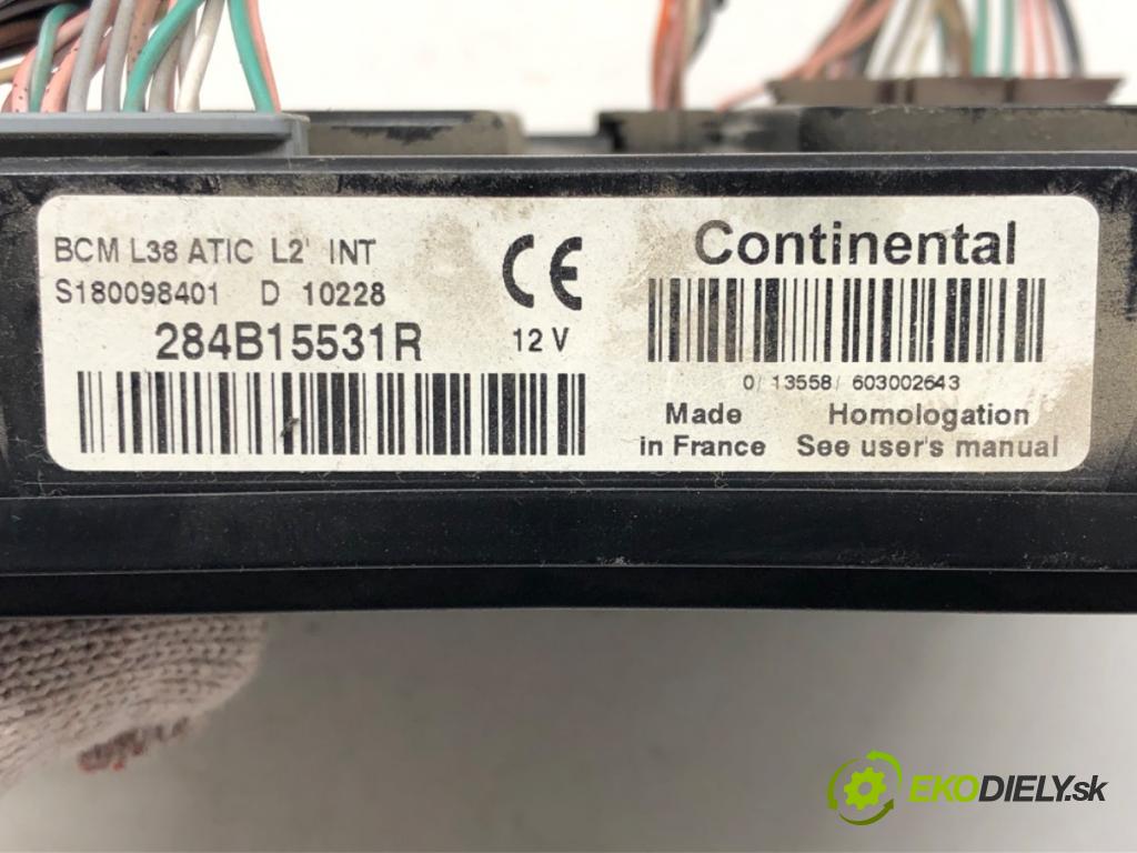 RENAULT FLUENCE (L3_) 2010 - 2022    1.6 16V (L301, L30F, L30P, L30R) 81 kW [110 KM] be  Modul BCM 284B15531R (Ostatné)