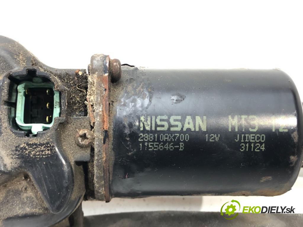 NISSAN MICRA III (K12) 2002 - 2010    1.5 dCi 48 kW [65 KM] olej napędowy 2003 - 2010  Mechanizmus stieračov predný 28810AX700 (Motorčeky stieračov predné)