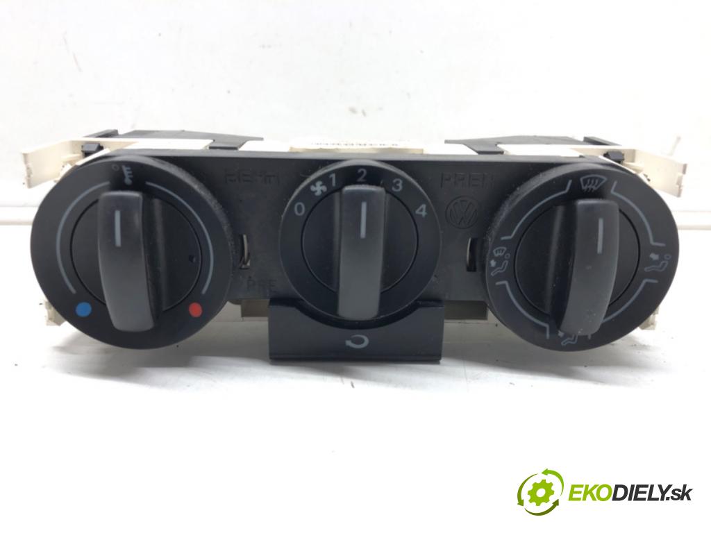 VW POLO (9N_, 9A_) 2001 - 2014    1.2 40 kW [54 KM] benzyna 2002 - 2007  Panel ovládania kúrenia 6Q0819045P (Prepínače, spínače, tlačidlá a ovládače kúrenia)