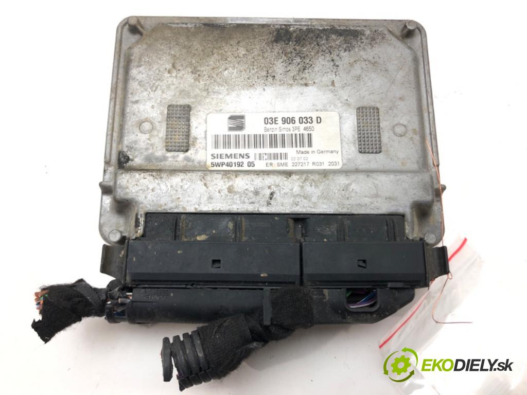 SEAT IBIZA III (6L1) 2002 - 2009    1.2 47 kW [64 KM] benzyna 2002 - 2006  riadiaca jednotka Motor 03E906033D (Riadiace jednotky)