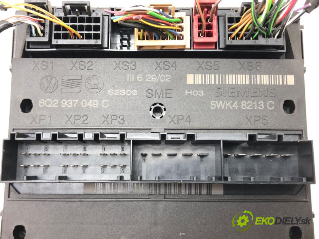 SEAT IBIZA III (6L1) 2002 - 2009    1.2 47 kW [64 KM] benzyna 2002 - 2006  Modul komfortu 6Q2937049C (Moduly komfortu)