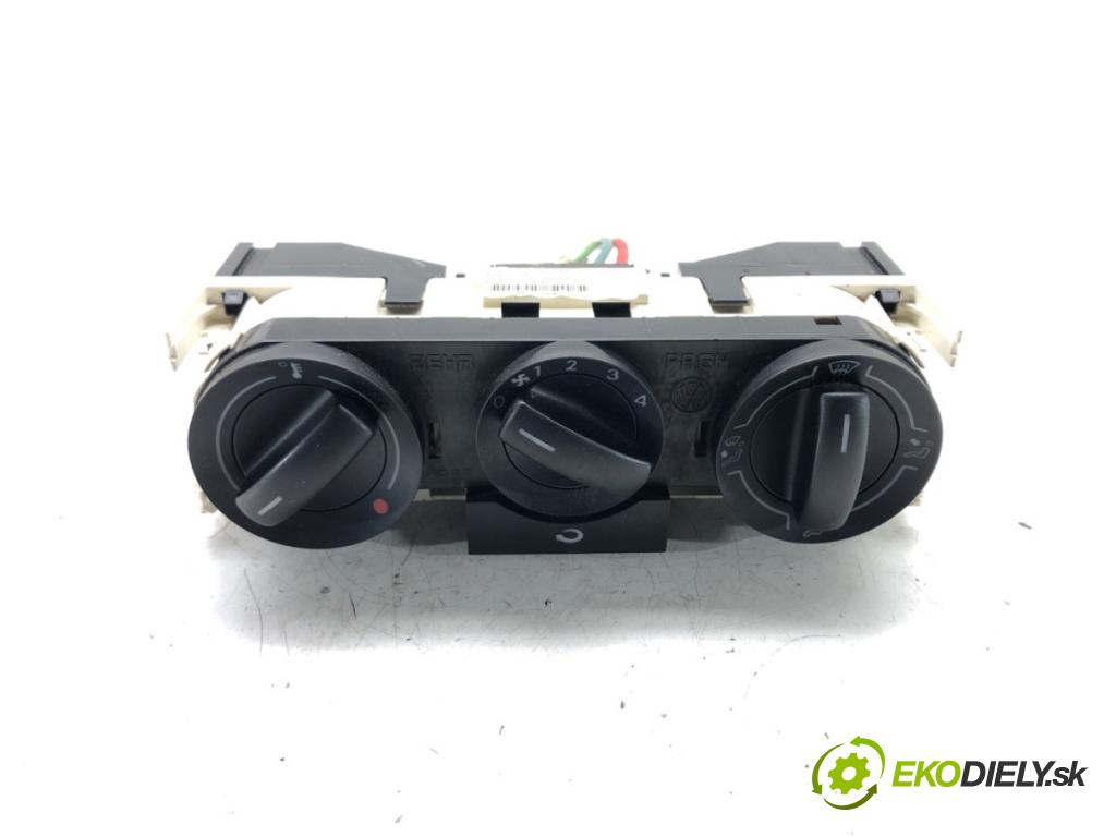 VW POLO (9N_, 9A_) 2001 - 2014    1.2 44 kW [60 KM] benzyna 2007 - 2009  Panel ovládania kúrenia 6Q0819045T (Prepínače, spínače, tlačidlá a ovládače kúrenia)