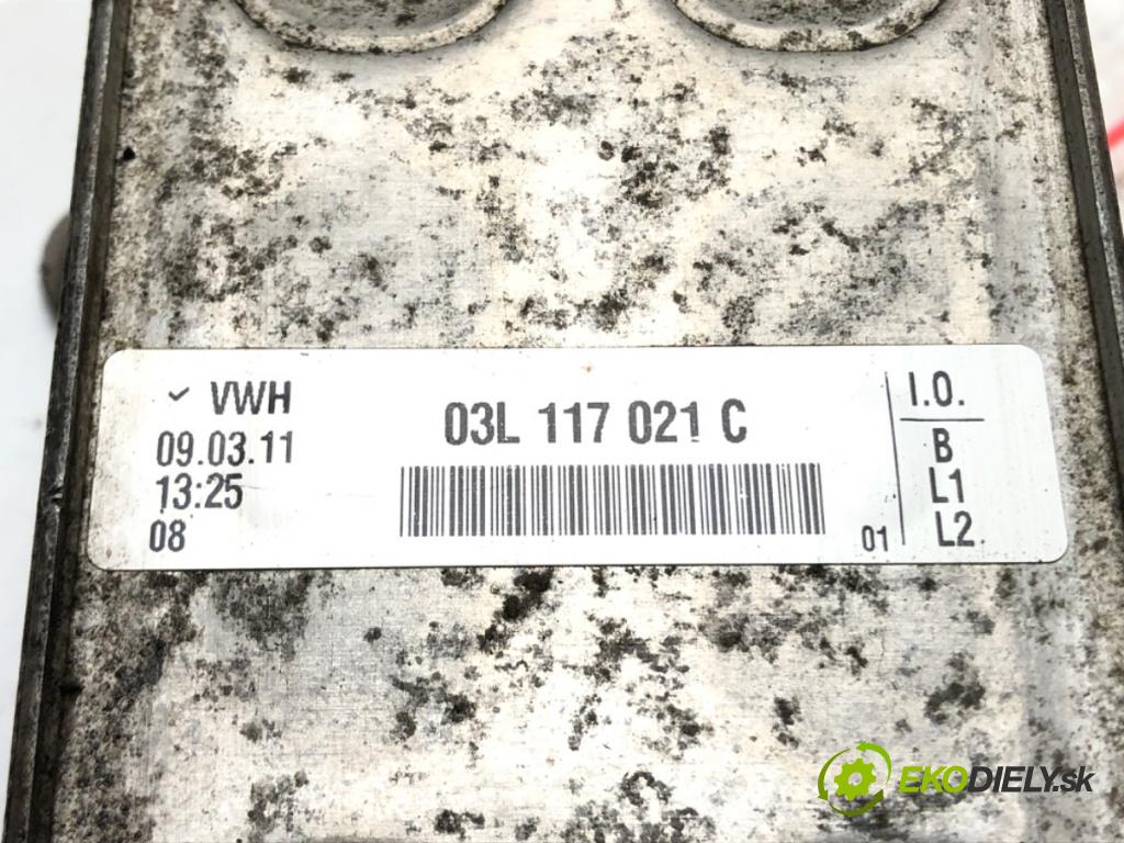 VW GOLF VI (5K1) 2008 - 2014    2.0 TDI 103 kW [140 KM] olej napędowy 2008 - 2013  Chladič oleja 03L117021C