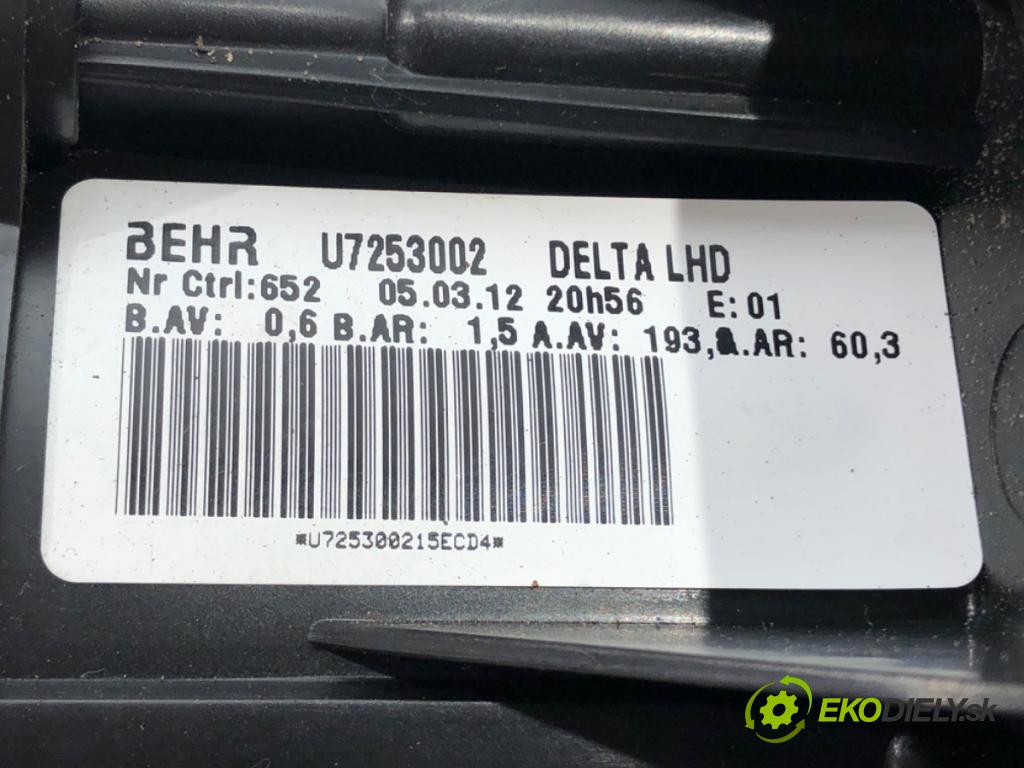 OPEL ASTRA J Sports Tourer (P10) 2010 - 2015    1.4 LPG (35) 103 kW [140 KM] Benzyna / gaz samocho  ventilátor kúrenia U7253002