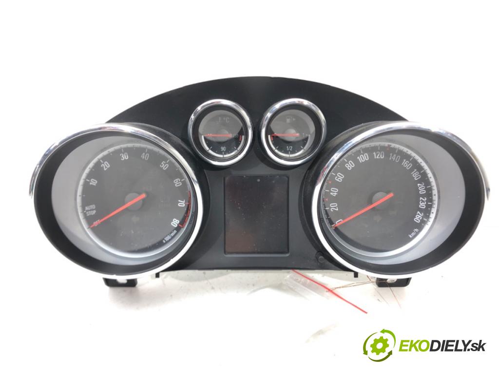 OPEL ASTRA J Sports Tourer (P10) 2010 - 2015    1.4 LPG (35) 103 kW [140 KM] Benzyna / gaz samocho  Prístrojovka 13374938 (Prístrojové dosky, displeje)