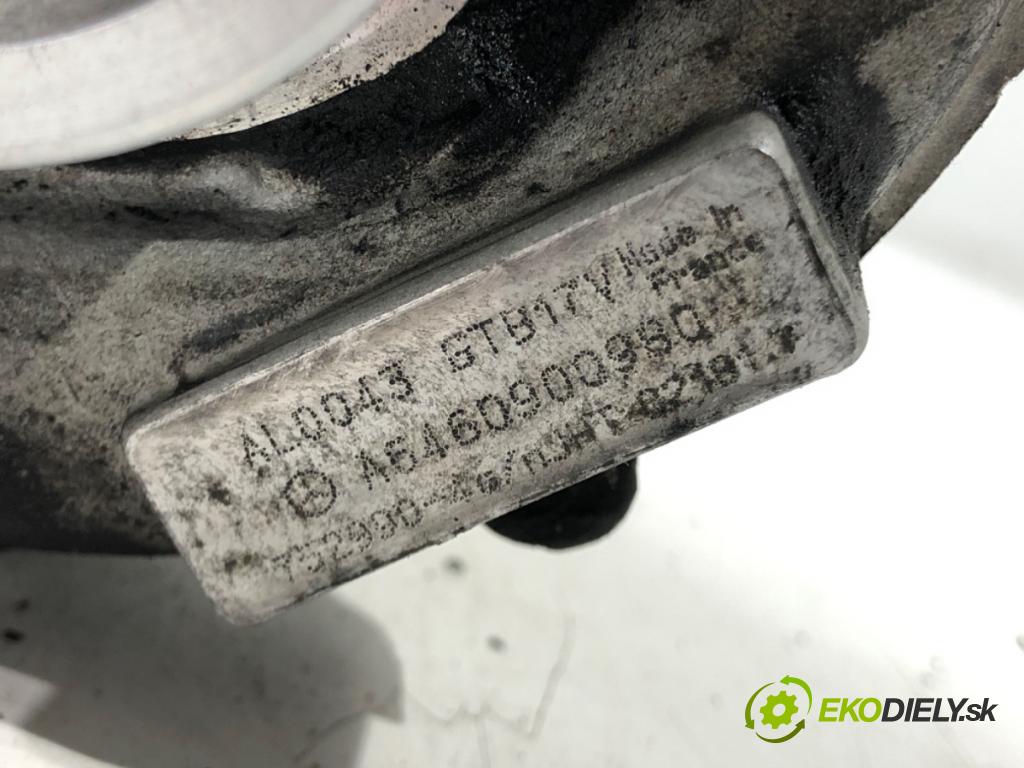 MERCEDES-BENZ KLASA E (W211) 2002 - 2009    E 220 CDI (211.008) 125 kW [170 KM] olej napędowy   Turbodúchadlo,turbo A6460900980 (Turbodúchadlá (kompletné))