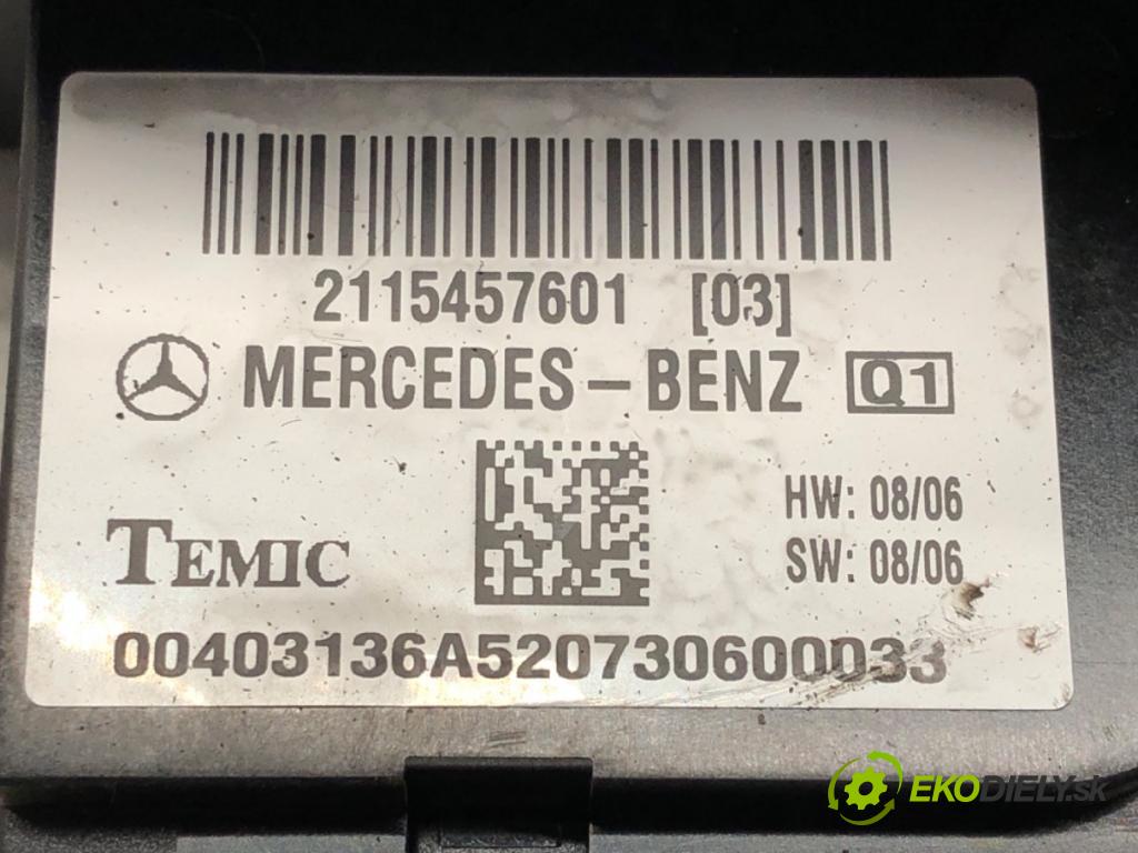 MERCEDES-BENZ KLASA E (W211) 2002 - 2009    E 220 CDI (211.008) 125 kW [170 KM] olej napędowy   modul BSI 2115457601 (Pojistkové skříňky)