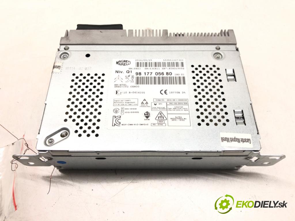 PEUGEOT 208 I (CA_, CC_) 2012 - 2022    1.2 VTI 82 60 kW [82 KM] benzyna 2012 - 2022  RADIO Navigácia 9817705680 (Audio zariadenia)