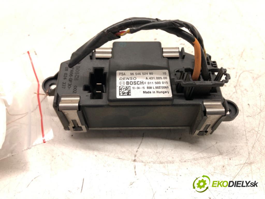 CITROEN JUMPY (VF7) 2007 - 2016    2.0 HDi 140 100 kW [136 KM] olej napędowy 2007 - 2  Odpor, rezistor kúrenia vzduchu 9654652480 (Odpory (rezistory) kúrenia)