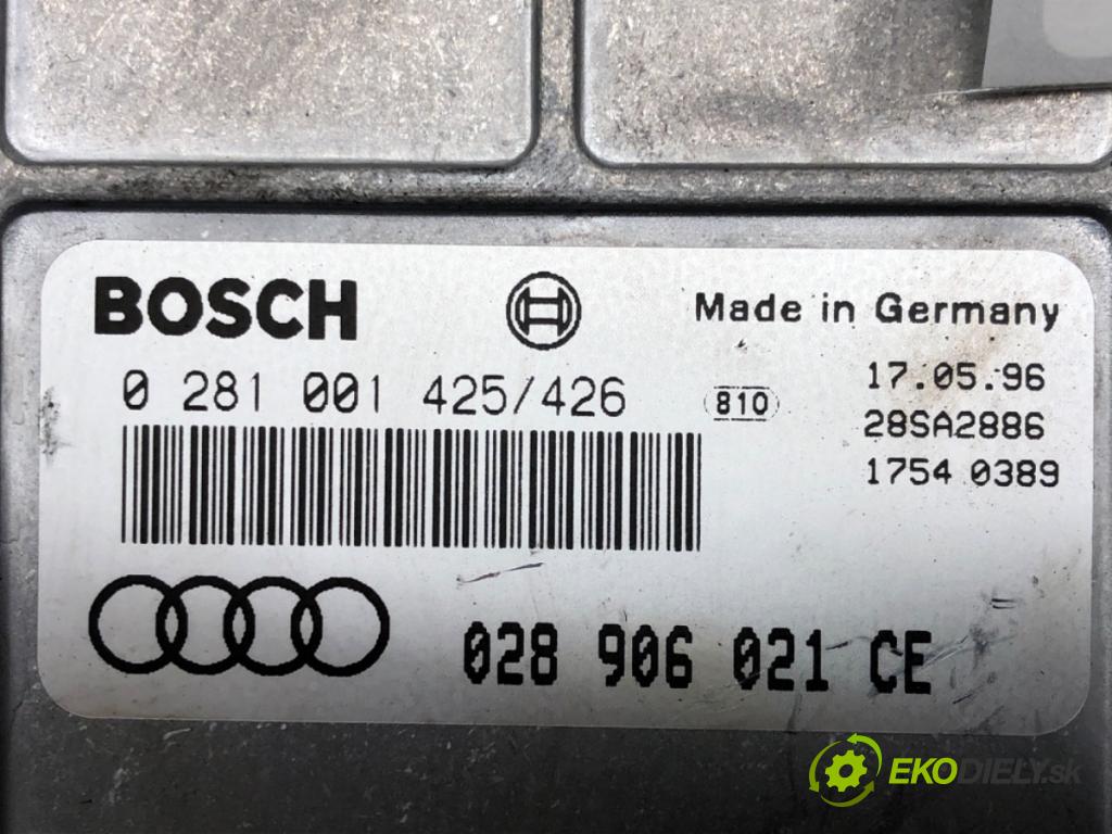 AUDI A4 B5 (8D2) 1994 - 2001    1.9 TDI 81 kW [110 KM] olej napędowy 1995 - 2000  riadiaca jednotka Motor 0281001425 (Riadiace jednotky)