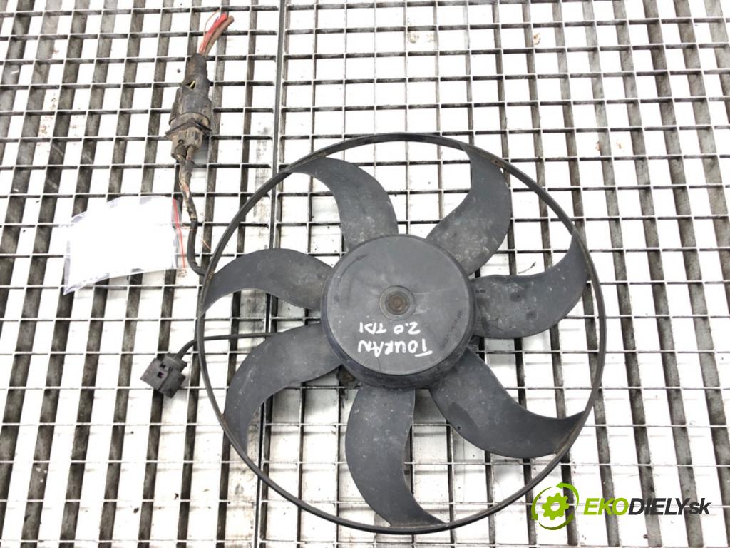 VW TOURAN (1T1, 1T2) 2003 - 2010    2.0 TDI 103 kW [140 KM] olej napędowy 2005 - 2010  Ventilátor chladiča 1K0959455N (Ventilátory)