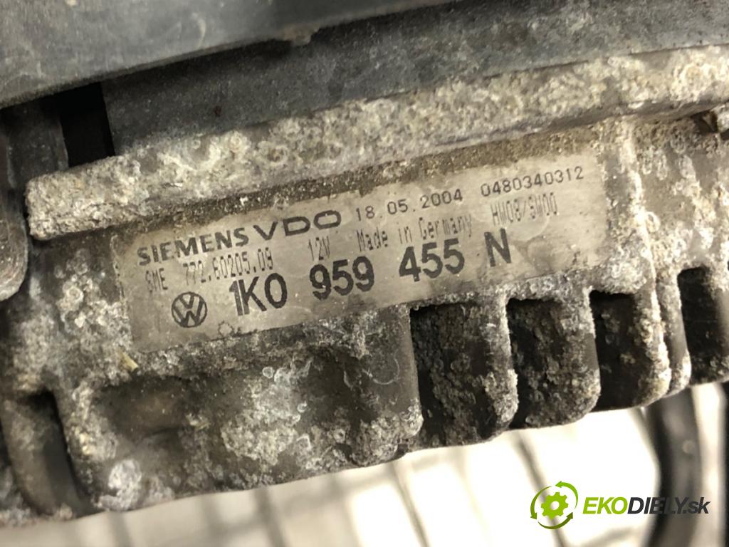 VW TOURAN (1T1, 1T2) 2003 - 2010    2.0 TDI 103 kW [140 KM] olej napędowy 2005 - 2010  Ventilátor chladiča 1K0959455N (Ventilátory)