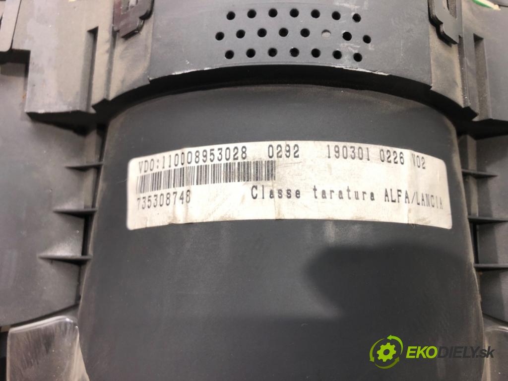ALFA ROMEO 147 (937_) 2000 - 2010    2.0 16V T.SPARK (937.AXA1, 937.AXC1, 937.BXC1) 110  Prístrojovka 735308748 (Prístrojové dosky, displeje)