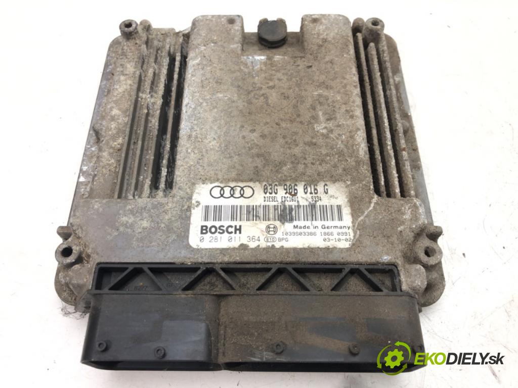 AUDI A3 (8P1) 2003 - 2013    2.0 TDI 103 kW [140 KM] olej napędowy 2005 - 2008  riadiaca jednotka Motor 03G906016G (Riadiace jednotky)