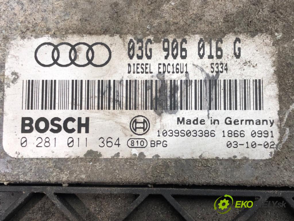 AUDI A3 (8P1) 2003 - 2013    2.0 TDI 103 kW [140 KM] olej napędowy 2005 - 2008  riadiaca jednotka Motor 03G906016G (Riadiace jednotky)