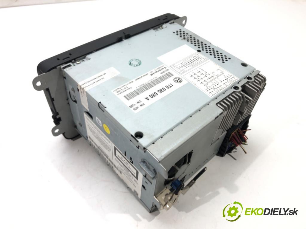 VW PASSAT B6 Variant (3C5) 2005 - 2011    1.9 TDI 77 kW [105 KM] olej napędowy 2005 - 2010  RADIO Navigácia 1T0035680A (Audio zariadenia)