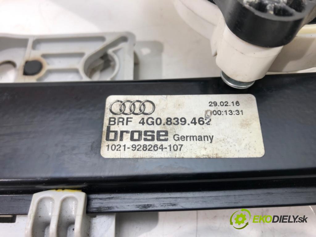 AUDI A6 C7 Avant (4G5, 4GD) 2011 - 2018    3.0 TDI quattro 160 kW [218 KM] olej napędowy 2014  mechanismus okna pravý zadní část 4G0839462