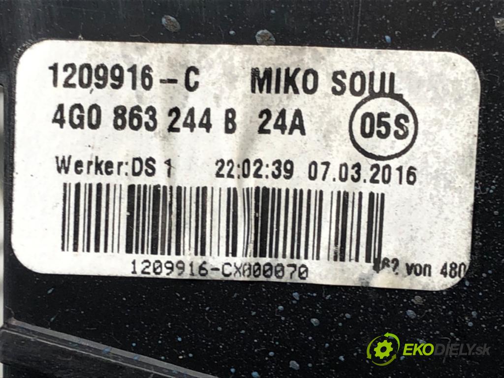 AUDI A6 C7 Avant (4G5, 4GD) 2011 - 2018    3.0 TDI quattro 160 kW [218 KM] olej napędowy 2014  Tunel stredový 4G0863244B (Stredový tunel / panel)