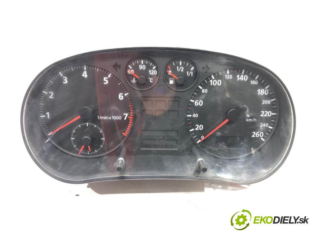 AUDI A3 (8L1) 1996 - 2006    1.6 74 kW [101 KM] benzyna 1996 - 2003  Prístrojovka 8L0919860A (Prístrojové dosky, displeje)