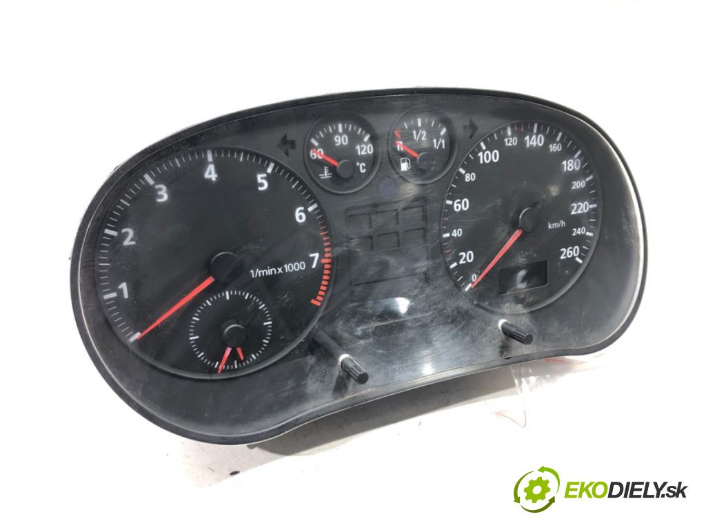 AUDI A3 (8L1) 1996 - 2006    1.6 74 kW [101 KM] benzyna 1996 - 2003  Prístrojovka 8L0919860A (Prístrojové dosky, displeje)