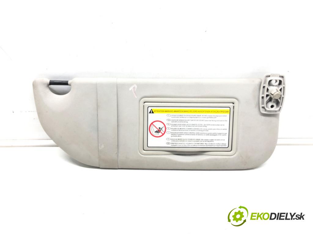 CITROEN C3 I (FC_, FN_) 2002 - 2022    1.4 HDi 50 kW [68 KM] olej napędowy 2002 - 2022  Clona slnečná pravy 