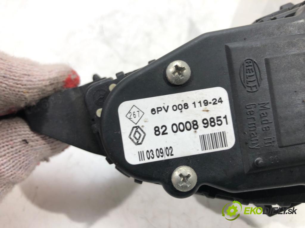 RENAULT CLIO II (BB_, CB_) 1998 - 2016 1.2 16V (BB05, BB0W, BB11, BB27, BB2T, BB2U, BB2V, Potenciometer plynového pedálu 8200089851 (Pedále)