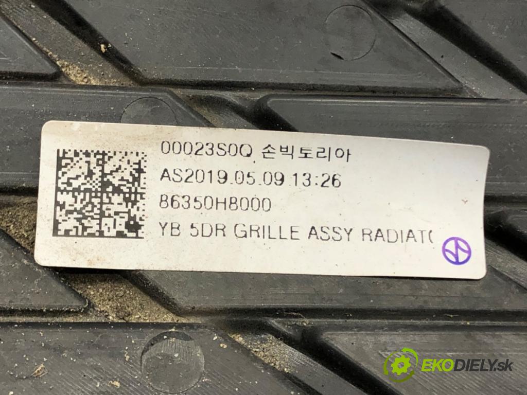 KIA RIO IV (YB, SC, FB) 2017 - 2022    1.4 74 kW [101 KM] benzyna 2017 - 2022  mřížka maska 86350H8000 (Mřížky (masky) chladičů)