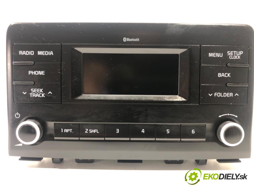 KIA RIO IV (YB, SC, FB) 2017 - 2022    1.4 74 kW [101 KM] benzyna 2017 - 2022  RADIO 96150H8650WK (Audio zariadenia)