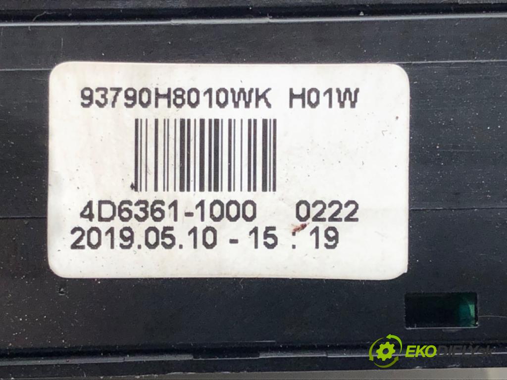 KIA RIO IV (YB, SC, FB) 2017 - 2022    1.4 74 kW [101 KM] benzyna 2017 - 2022  Spínač svetiel výstražných (núdzových) 93790H8010WK (Prepínače, spínače, tlačidlá a ovládače kúrenia)