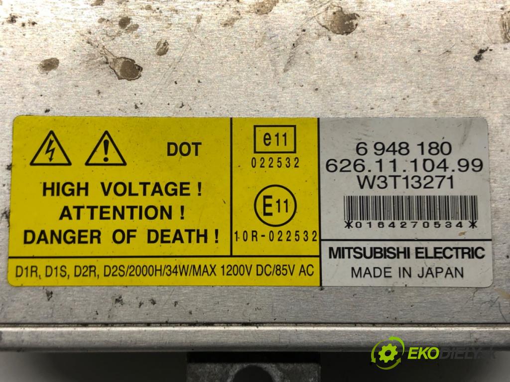 BMW 3 (E90) 2004 - 2012    320 d 120 kW [163 KM] olej napędowy 2004 - 2011  Menič XENON 6261110499 (Riadiace jednotky xenónu)