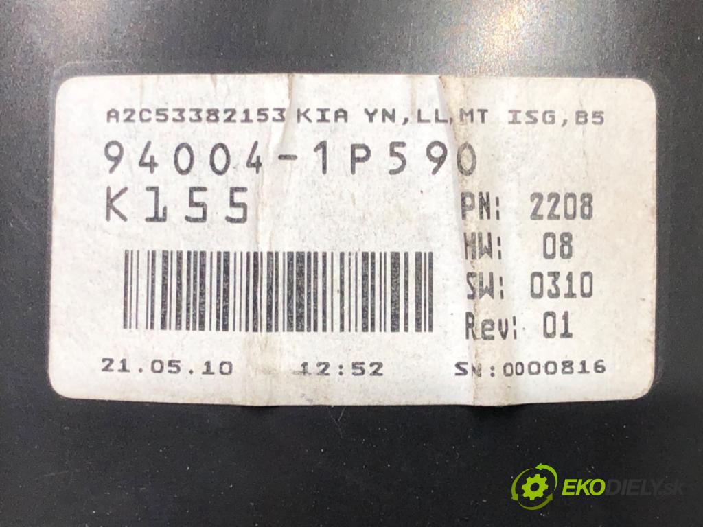 KIA VENGA (YN) 2010 - 2022    1.6 CRDi 115 85 kW [116 KM] olej napędowy 2010 - 2  Prístrojovka 94004-1P590 (Prístrojové dosky, displeje)