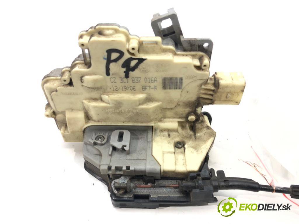 VW PASSAT B6 Variant (3C5) 2005 - 2011    2.0 TDI 103 kW [140 KM] olej napędowy 2005 - 2009  zámok dveře pravý přední část 3C1837016A