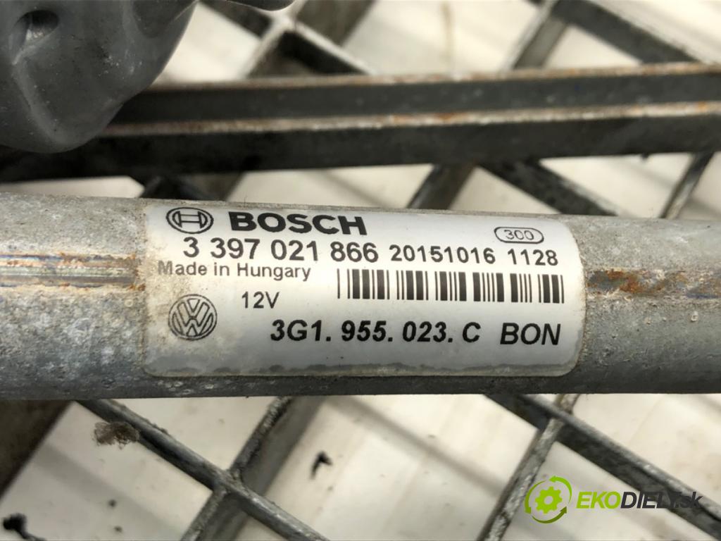VW PASSAT B8 (3G2, CB2) 2014 - 2022    ---  Mechanizmus stieračov predný 3G1955023C (Motorčeky stieračov predné)