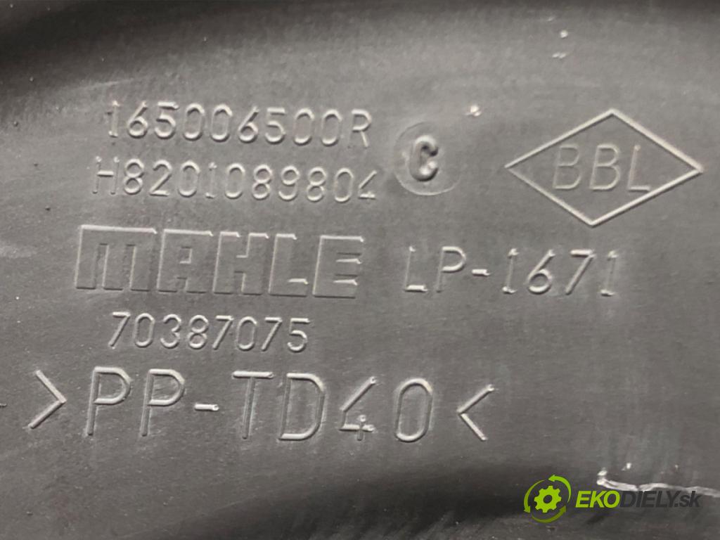 RENAULT FLUENCE (L3_) 2010 - 2022    1.6 16V (L304, L305, L30H) 82 kW [111 KM] benzyna   Obal filtra vzduchu 165006500R (Obaly filtrov vzduchu)