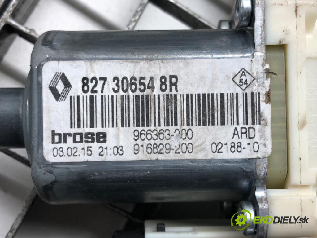 RENAULT FLUENCE (L3_) 2010 - 2022    1.6 16V (L304, L305, L30H) 82 kW [111 KM] benzyna   mechanismus okna pravý zadní část 827306548R